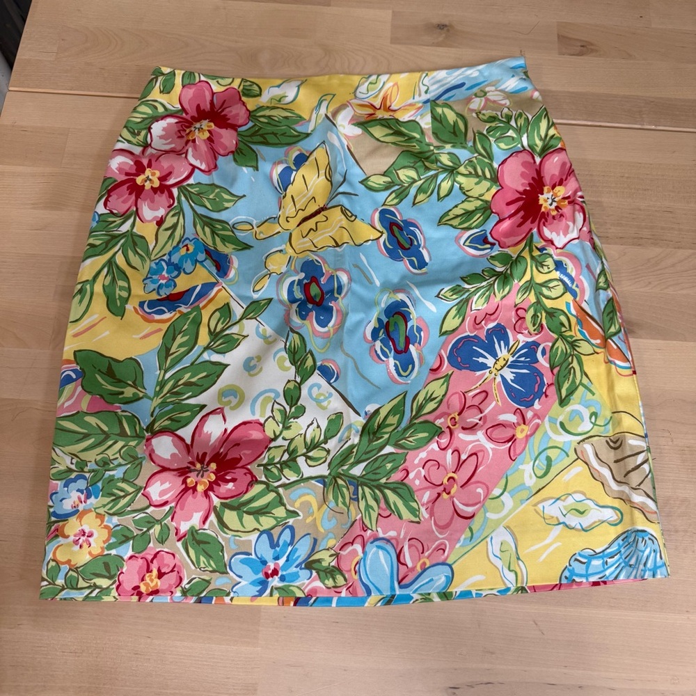 Vintage‎ Talbots Colorful Floral Pencil Skirt